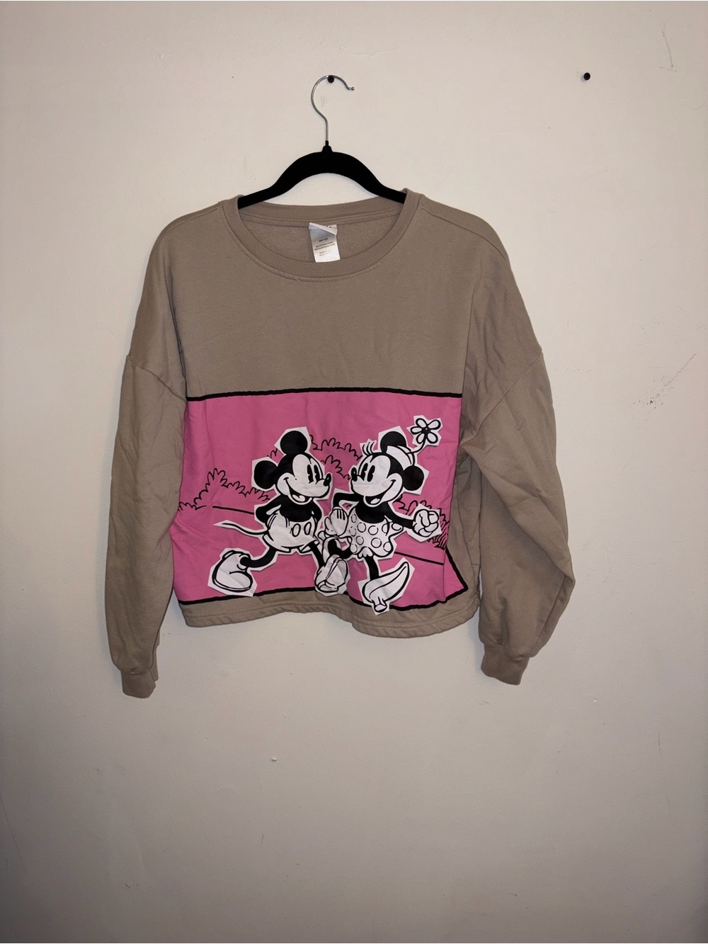 Kids Mickey & Minnie Graphic Sweatshirt - Pink & Mauve